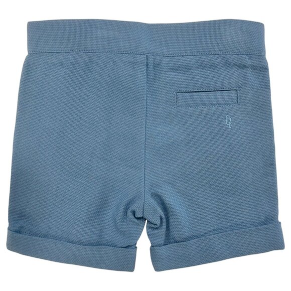 CARREMENT BEAU - SHORT - BLUE COTTON - NEW WITH TAG - Picture 2 of 4